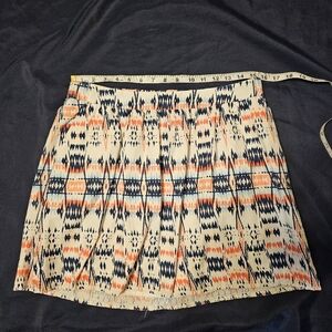 GAP Tribal Print Skirt W/ Orange & Blue